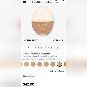 Polite Society More Than A Pretty Face skin-caring foundation in shade M…